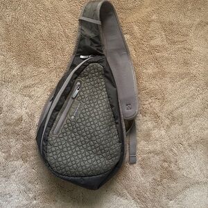 Sherpani Esprit LE Sling Crossbody Bag.  Color is Twine which is muted olive